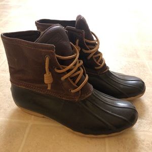 Sperry Saltwater Brown Duck Boots